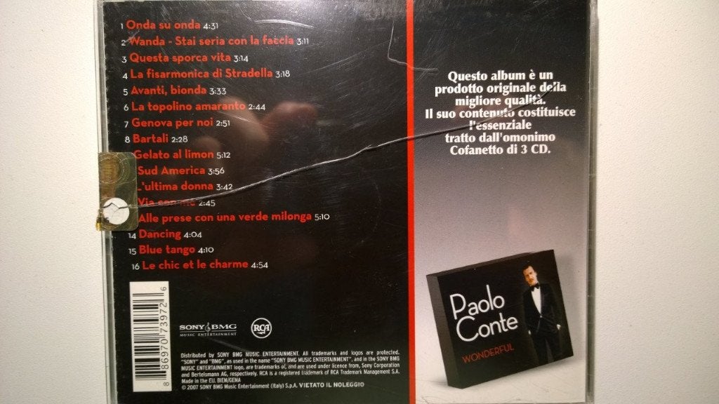 Paolo Conte - Wonderful, Ophalen of Verzenden, Zo goed als nieuw, Jazz, Album