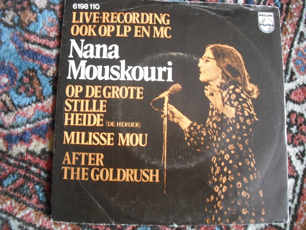 Nana Mouskouri - Op de grote stille heide., Ophalen of Verzenden, Zo goed als nieuw, 12 inch, Levenslied of Smartlap