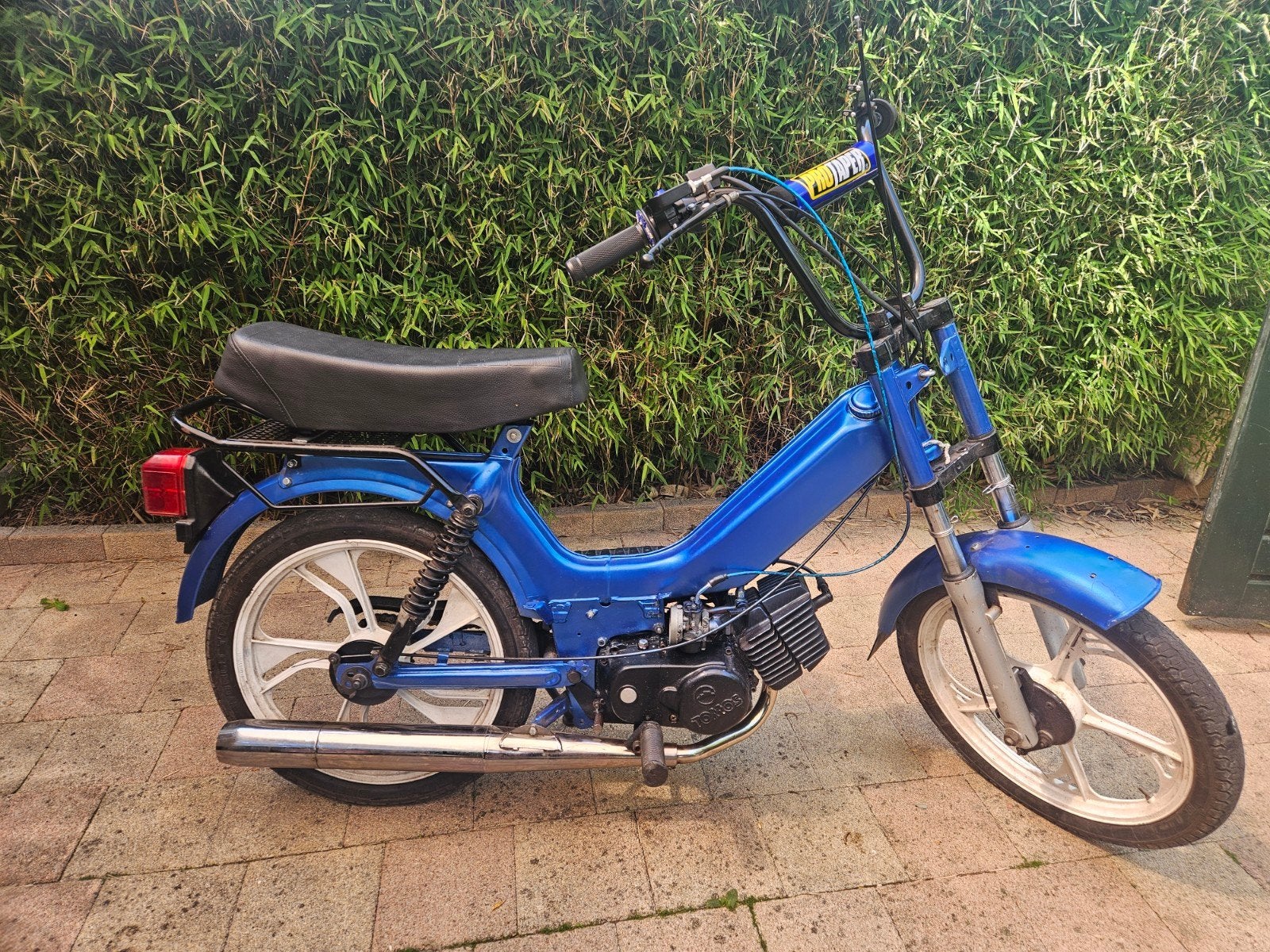 Mooie blauwe 50cc Tomos A55 op A3 frame met papieren, Ophalen, 49 cc, Zo goed als nieuw, 2 versnellingen