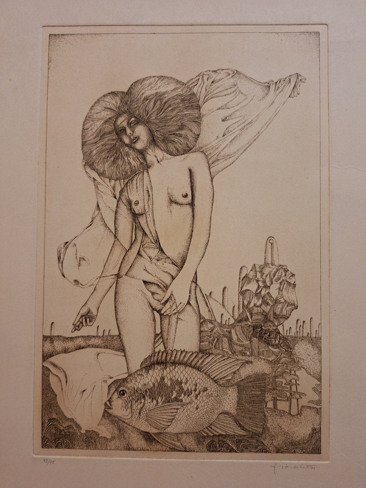 Ets naakt met vis - Georg Hadeler, Ophalen of Verzenden