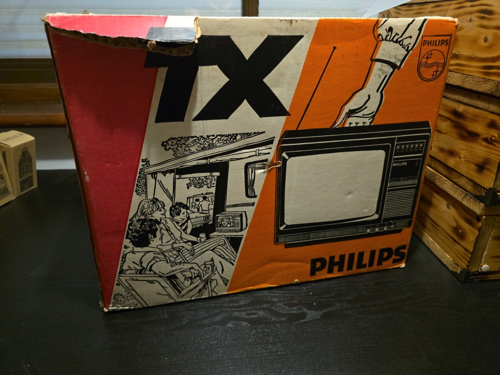 Vintage Philips TX draagbare kleurentelevisie, Audio, Tv en Foto, Ophalen of Verzenden, Zo goed als nieuw, Minder dan 40 cm, Philips