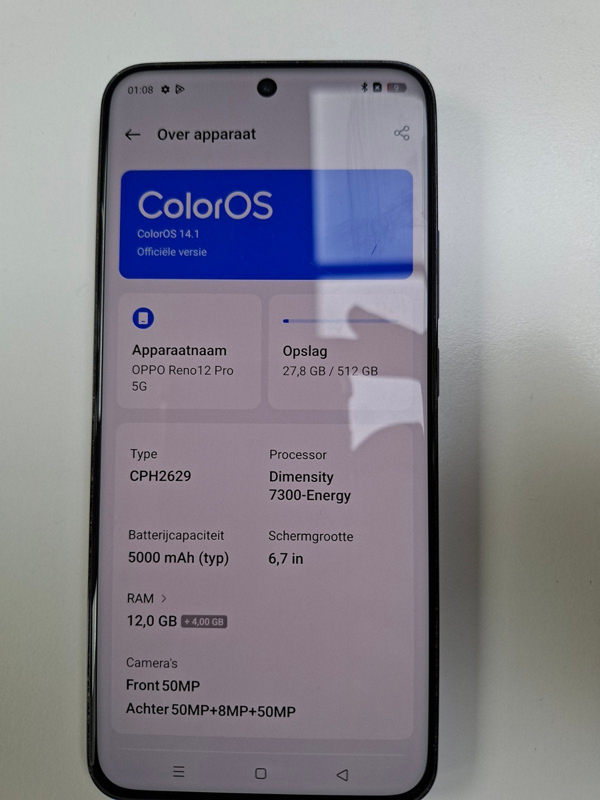 OPPO Reno12 Pro 5G - Zo goed als nieuw, Ophalen, Overige modellen, Zo goed als nieuw, Zonder simlock