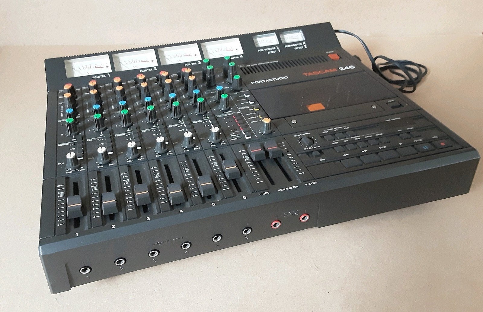 ≥ Vintage Tascam 246 Portastudio. — Mengpanelen — Marktplaats