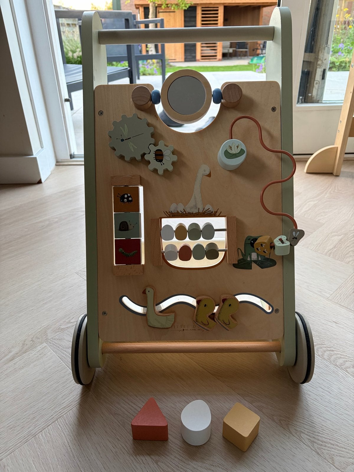 Little Dutch loopwagen met blokjes - Zo goed als nieuw, Kinderen en Baby's, Ophalen, Zo goed als nieuw, Overige typen, Met wieltjes