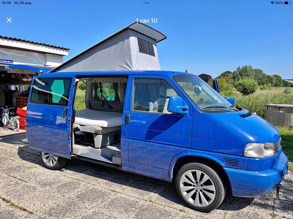 VW Multivan t4 te koop, Buscamper of Camperbus, Volkswagen, Tot en met 2, Diesel