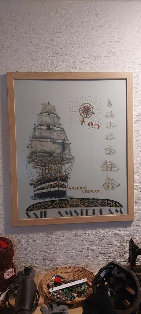 Sail Amsterdam 1995 borduurwerk, Ophalen