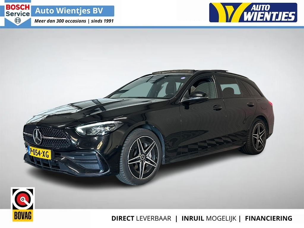 Mercedes-Benz C-klasse Estate 300 e | AMG Line | Pano | Leer, Automaat, Achterwielaandrijving, Euro 6, 4 cilinders
