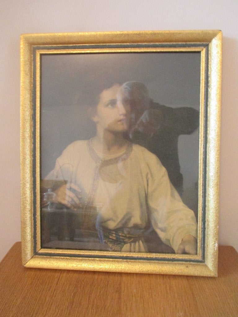 Devoot schilderijtje, Huis en Inrichting, Woonaccessoires | Schilderijen, Tekeningen en Foto's, Ophalen, Minder dan 50 cm, Gebruikt