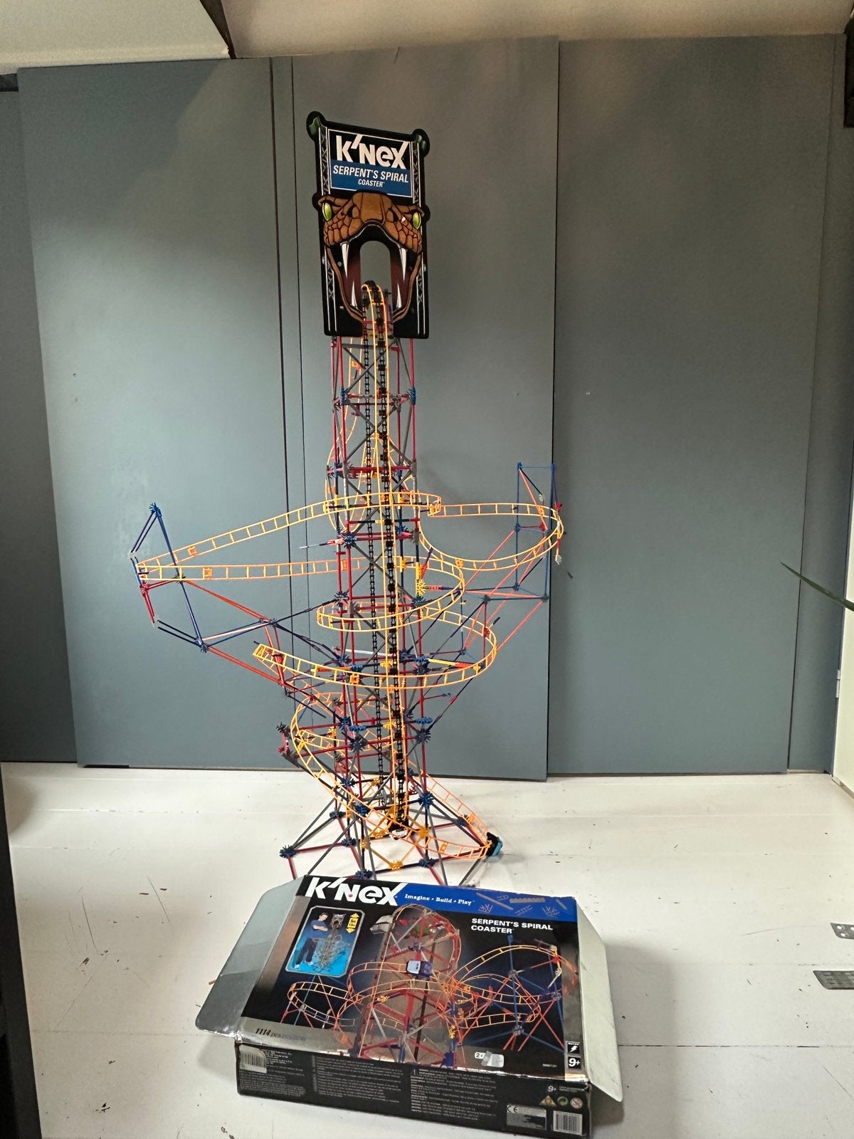 K'NEX Serpent's Spiral Coaster - 100% Compleet & 1,60m Hoog!, Ophalen of Verzenden, Zo goed als nieuw, K'nex