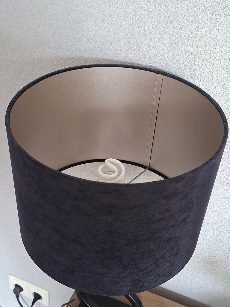 Lampenkap, Huis en Inrichting, Lampen | Lampenkappen, 25 tot 50 cm, Zwart, Rond, Ophalen of Verzenden