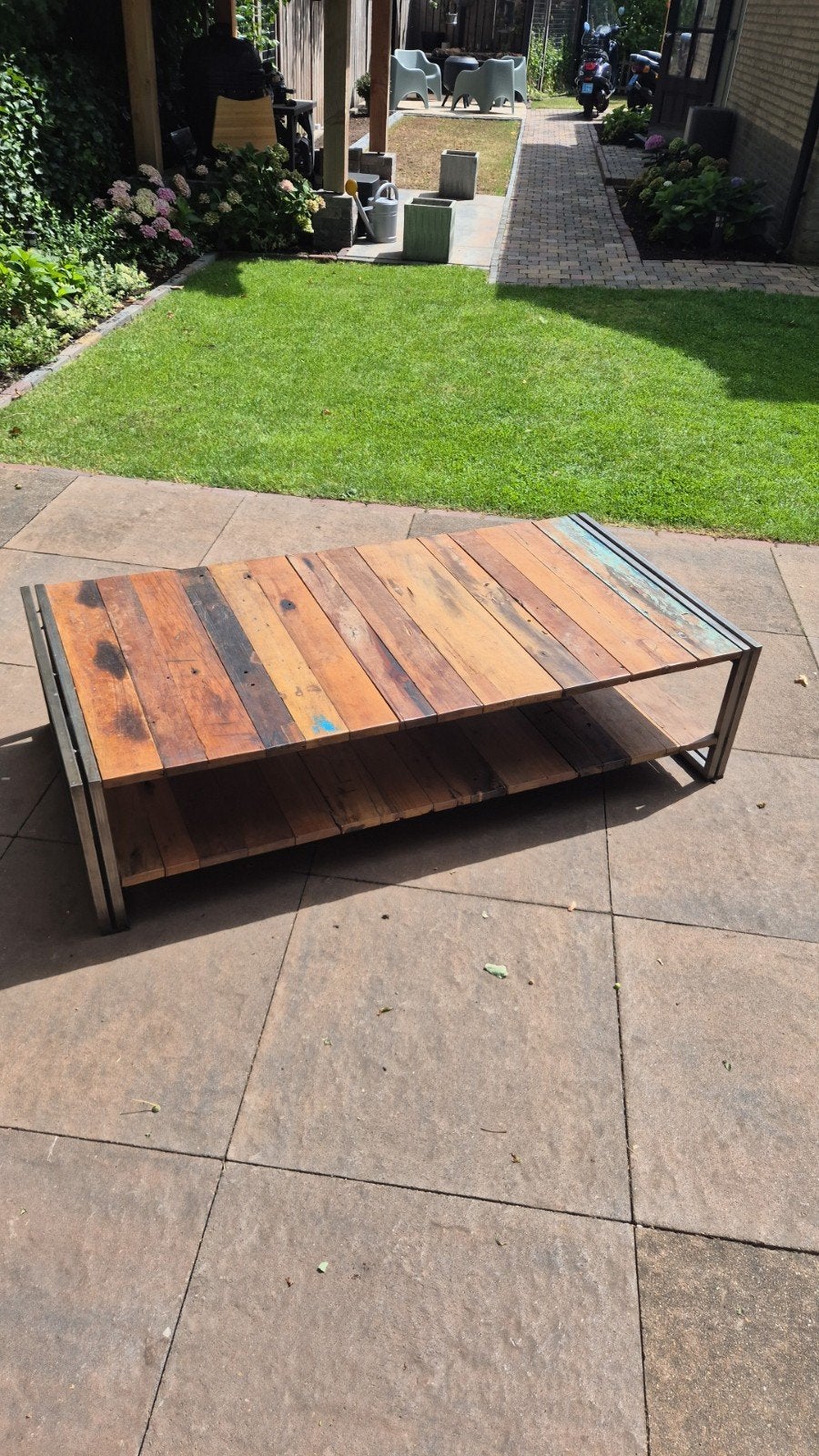 salon + bijzet tafel gratis, Ophalen of Verzenden, Rond, 50 tot 100 cm, 50 tot 100 cm