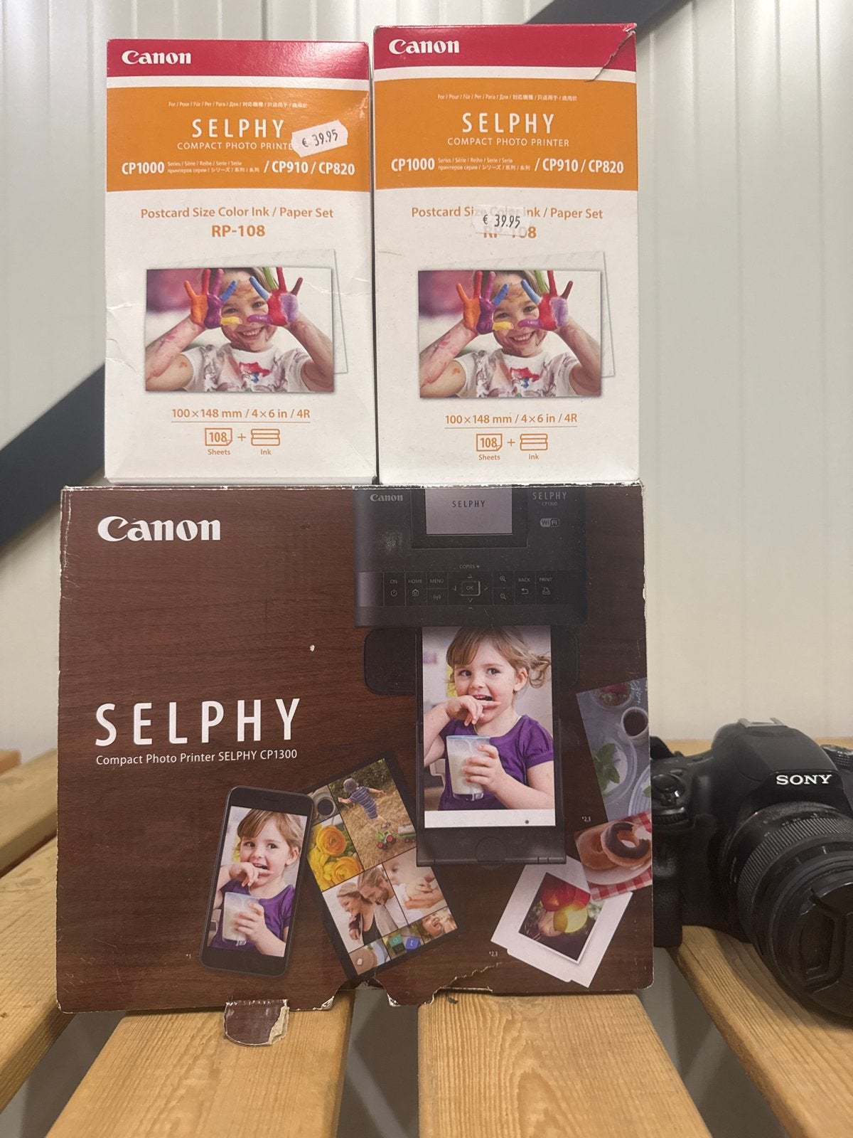 Canon Selphy CP1300 Compacte Fotoprinter met papier en inkt, Ophalen, Fotoprinter, Kleur printen, Zo goed als nieuw