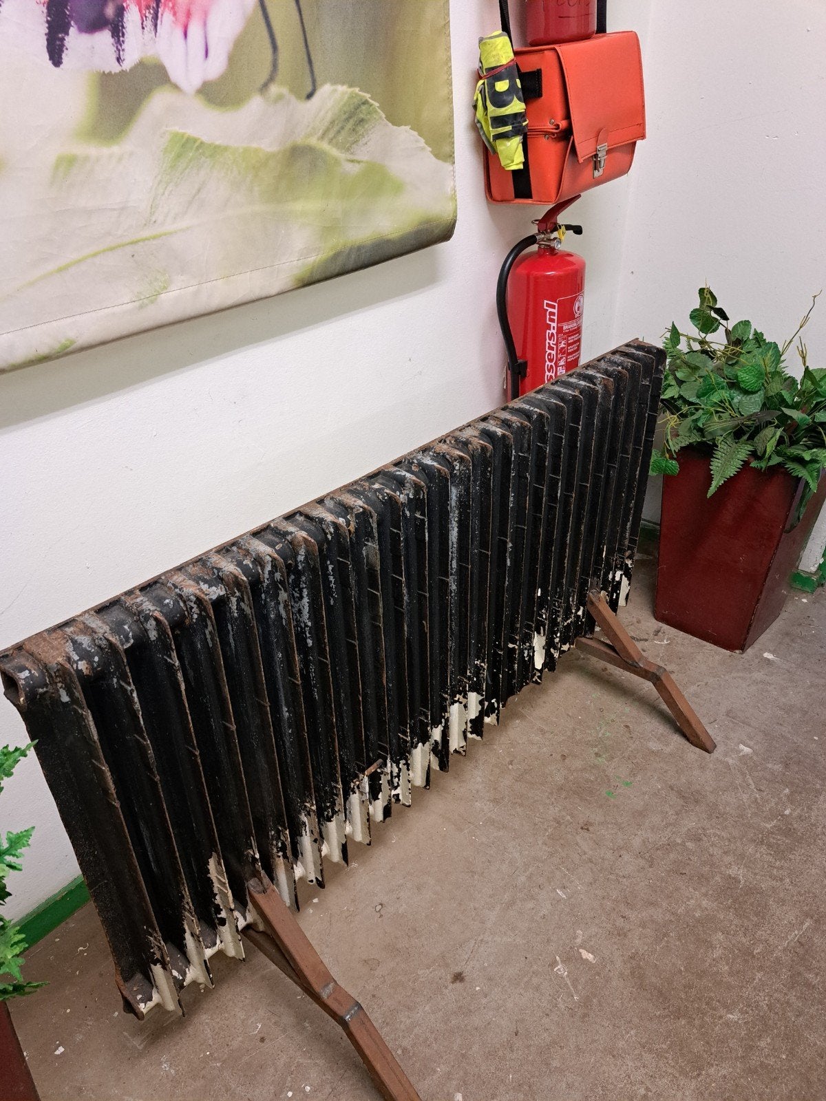 Gietijzeren radiator - Vintage stijl, Doe-het-zelf en Verbouw, 30 tot 80 cm, Gebruikt, Radiator, 150 cm of meer