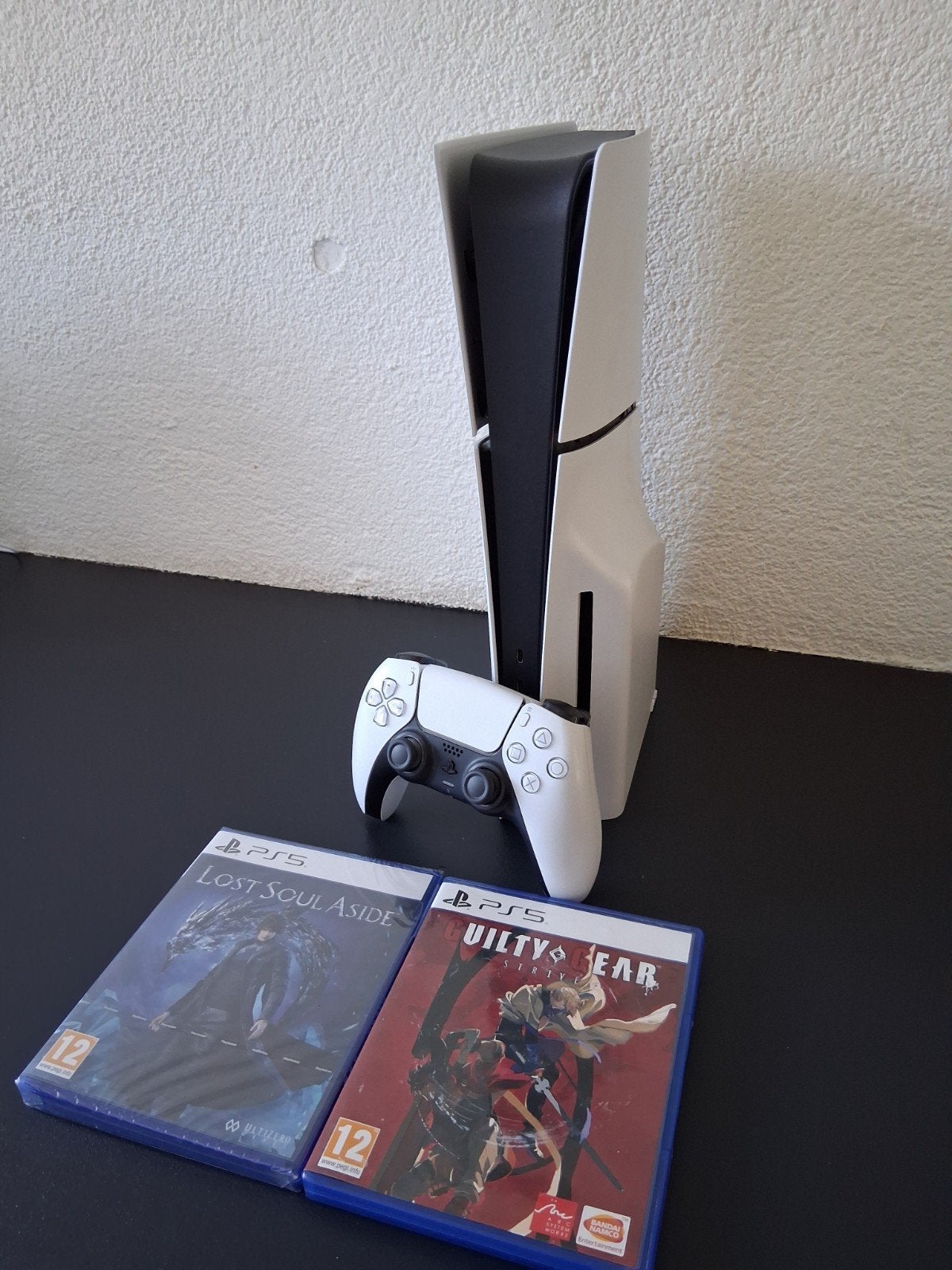 PlayStation 5 Slim Disc Edition met garantie en 2 games, Spelcomputers en Games, Spelcomputers | Sony PlayStation 5, Ophalen, Zo goed als nieuw