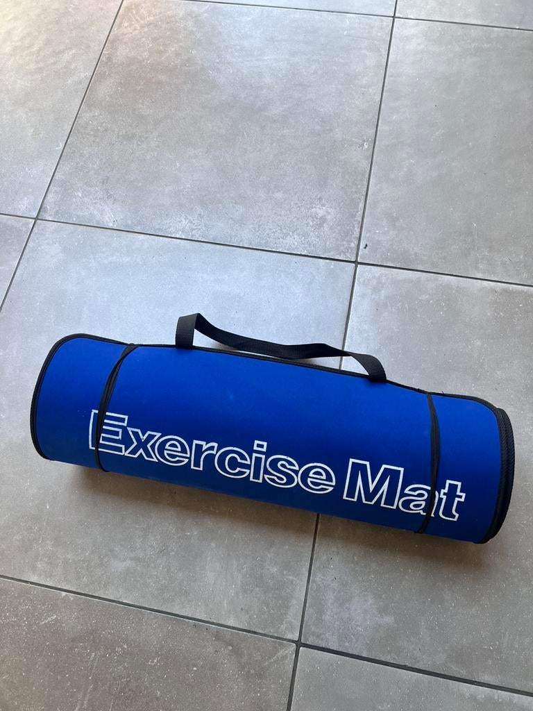 BLAUWE FITNESS MAT FITNESSMAT, Ophalen of Verzenden, Gebruikt, Fitnessmat