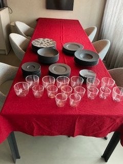 72 delig Villeroy en Boch servies Manufacture Black Rock, Huis en Inrichting, Ophalen, Villeroy & Boch, Zo goed als nieuw, Modern