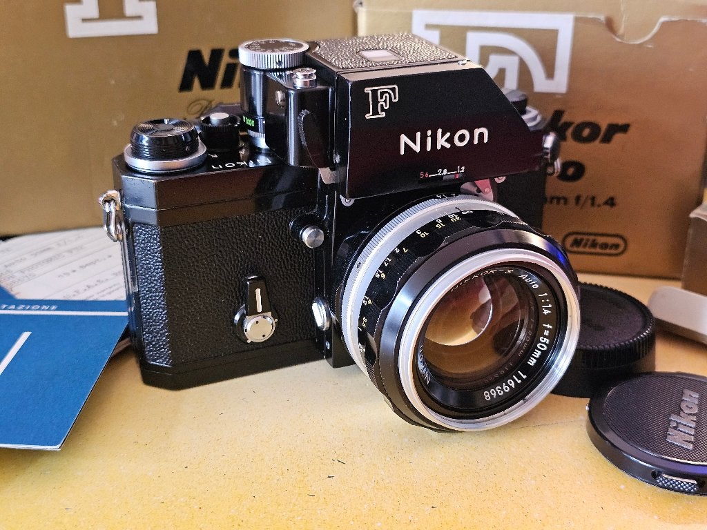Nikon F Ftn Apollo & 50mm f=1.4., Verzenden, Zo goed als nieuw, Spiegelreflex, Nikon