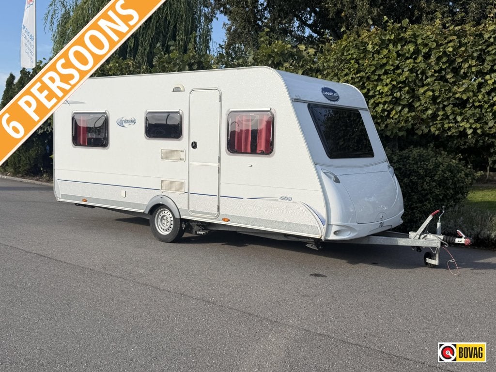 Caravelair Antares Luxe 496 Mover,Voortent,3 stapelbed 2007, Overige typen, Kachel, Rondzit, Bedrijf
