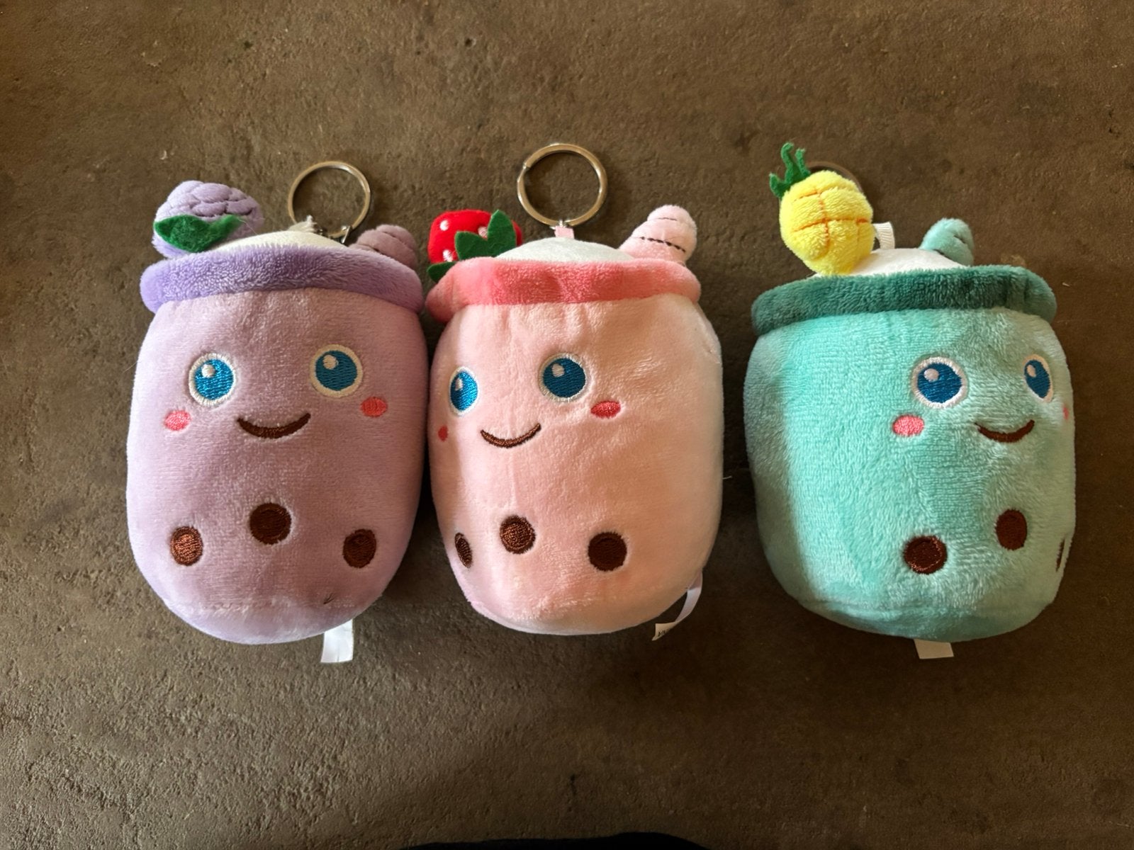 3 bubble tea sleutelhangers, Ophalen of Verzenden