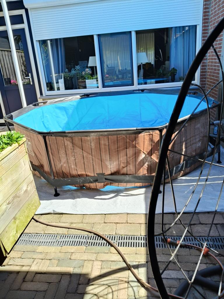 Zwembad met zandfilter en verwarming, Ophalen, Minder dan 80 cm, Rond, 300 cm of meer
