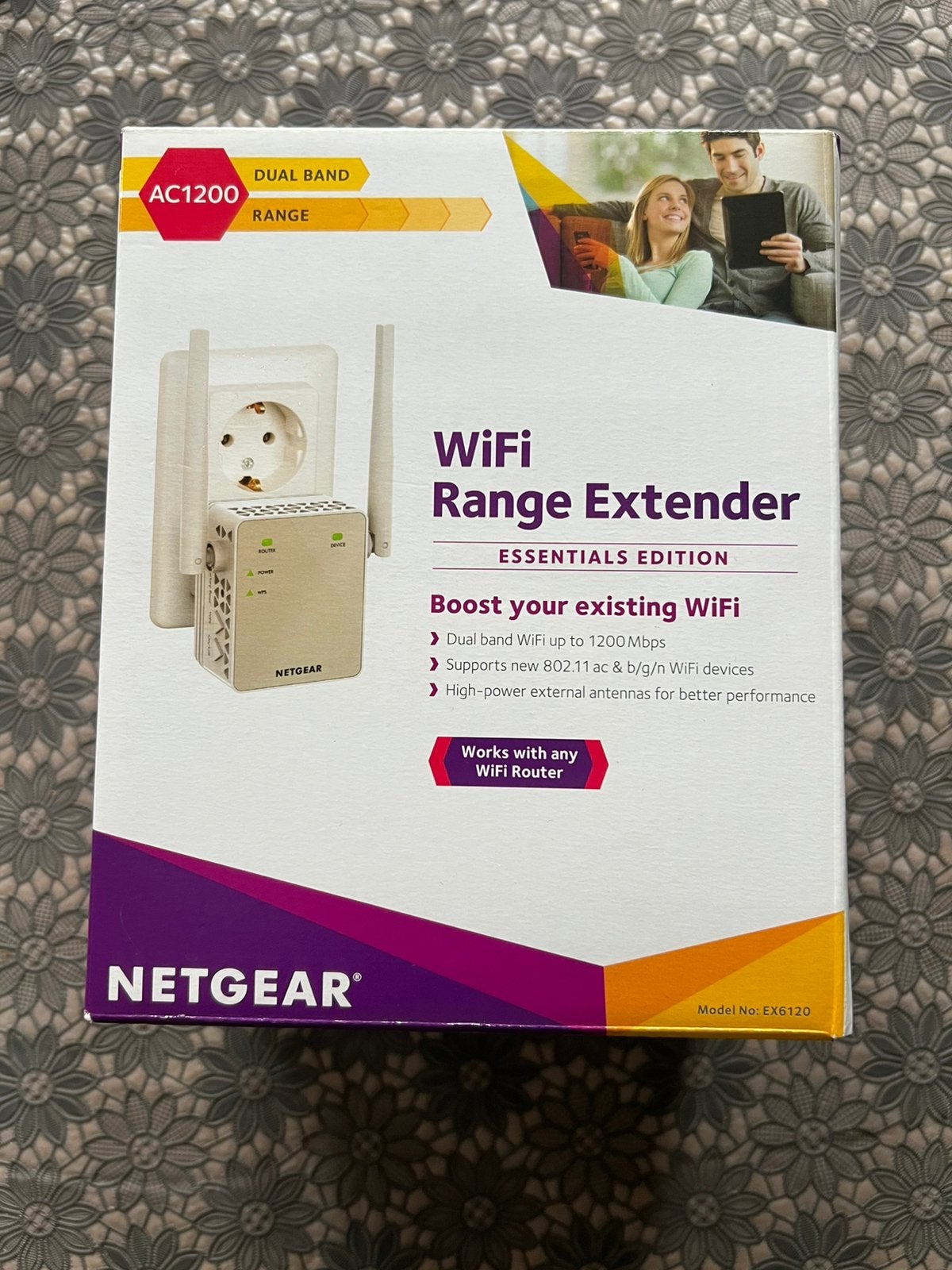 Netgear WiFi Extender AC1200 model EX6120, Ophalen, Zo goed als nieuw