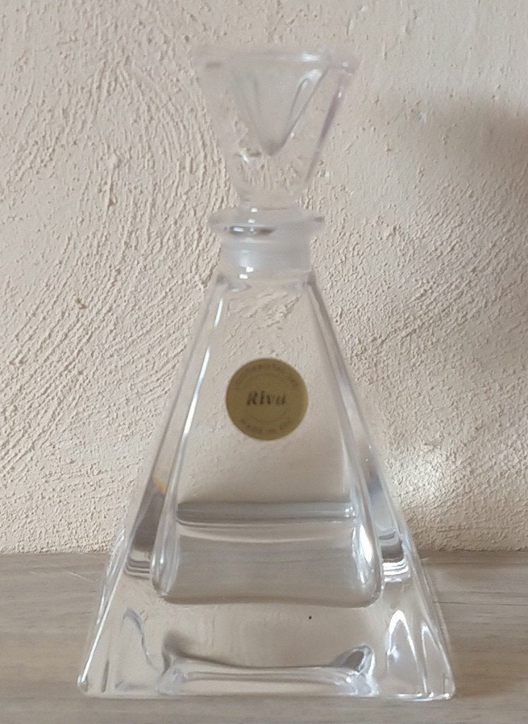 parfum flesje RIVA glas leeg, pyramide vorm, volgnr 18, Ophalen of Verzenden, Gebruikt