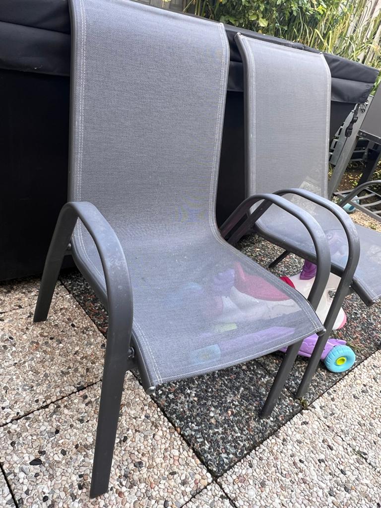 Tuintafel met 6 stoelen - Bois Le Duc, Ophalen, Gebruikt, Eettafel, 6 zitplaatsen