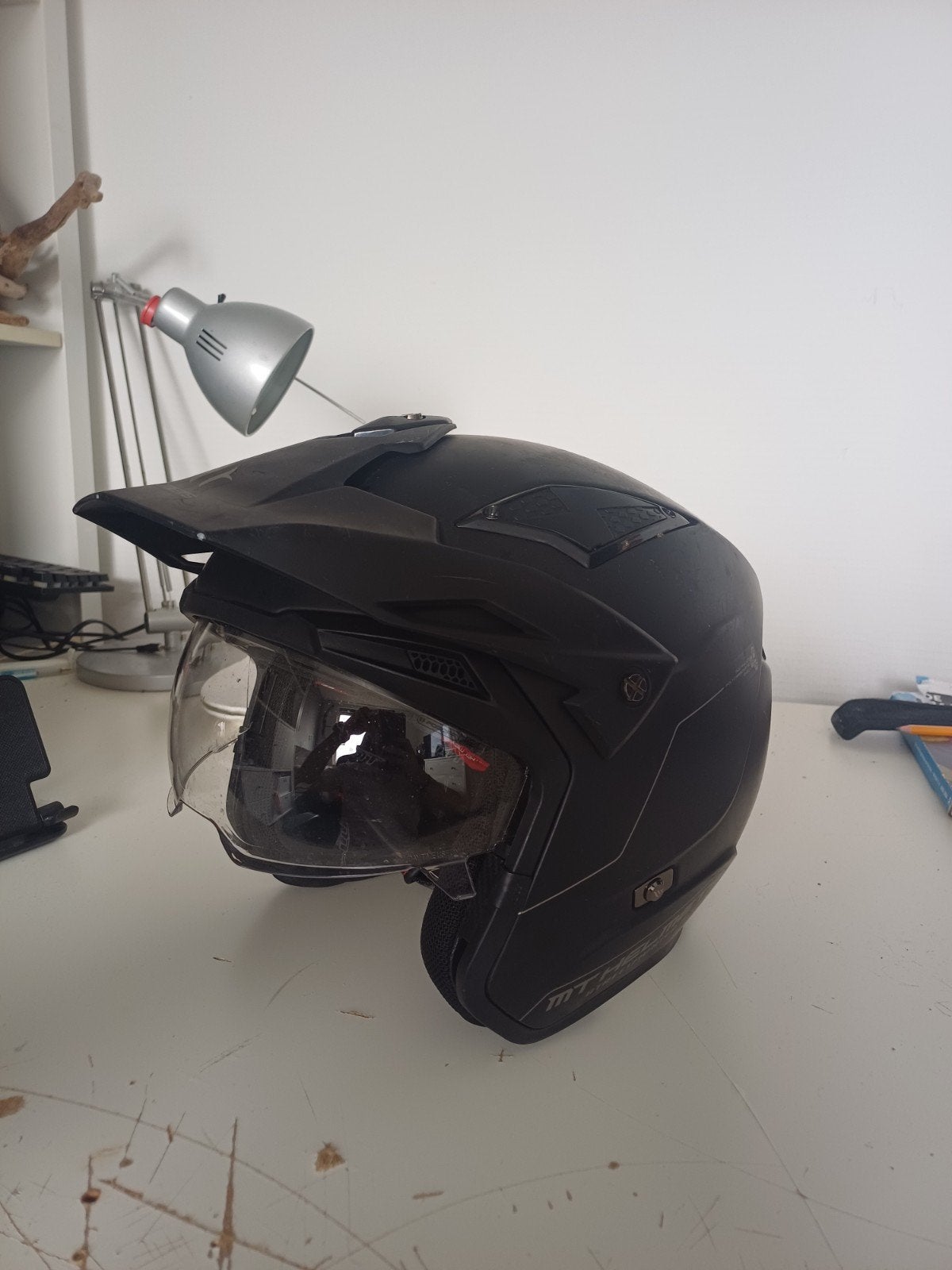 MT Helmets Streetfighter SV motorhelm - Mat Zwart, Fietsen en Brommers, Ophalen of Verzenden, Gebruikt, Extra large of groter