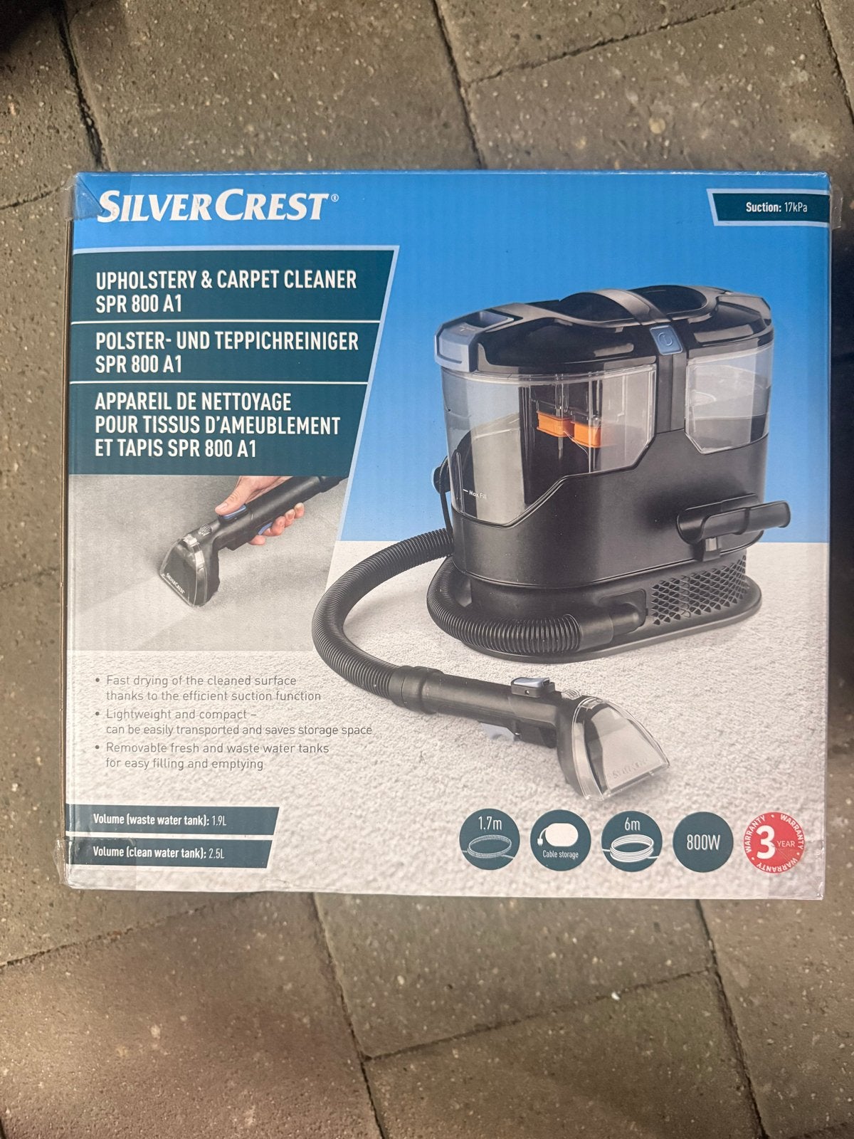 SilverCrest SPR 800 A1 stofzuiger, Witgoed en Apparatuur, Ophalen