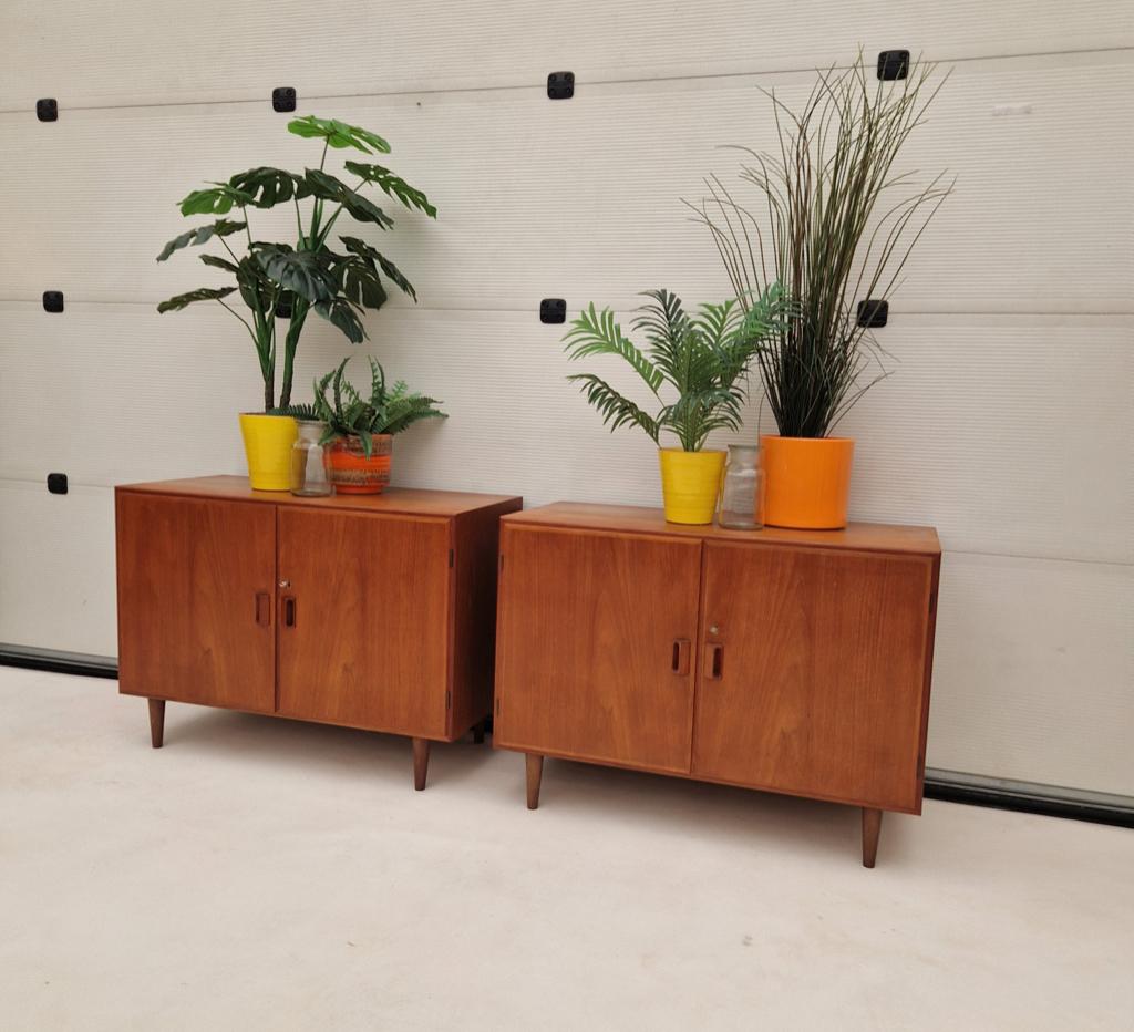 Twee Deense kastjes ook ideaal voor platenspeler, 100cm, Ophalen, ., 50 tot 100 cm, Zo goed als nieuw