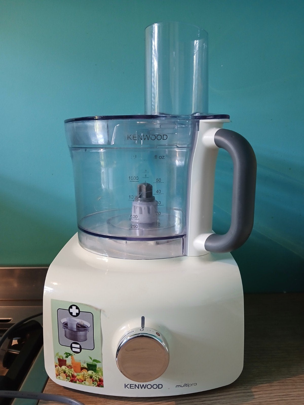 Kenwood multipro FDP60, Witgoed en Apparatuur, Keukenmixers, 3 snelheden of meer, Ophalen of Verzenden, Zo goed als nieuw, 2 tot 3 liter