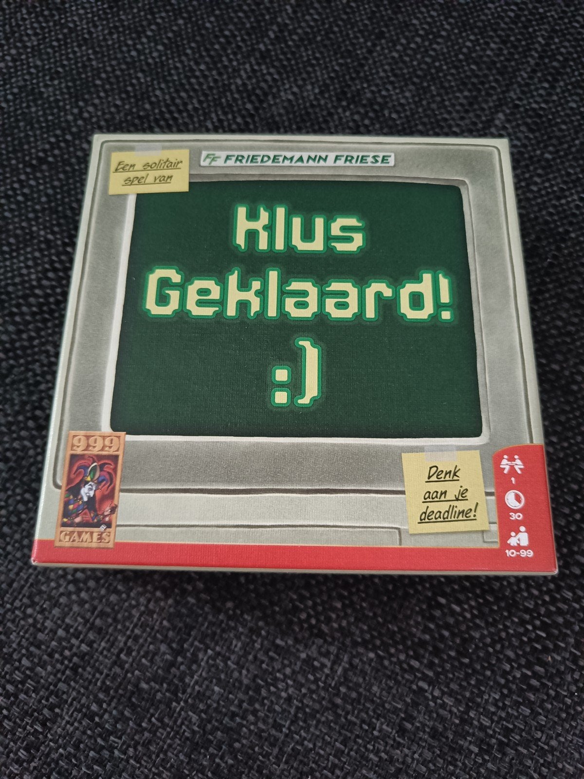 Klus Geklaard! Solitair spel van Friedemann Friese, Een of twee spelers, Ophalen of Verzenden, Zo goed als nieuw, 999 Games
