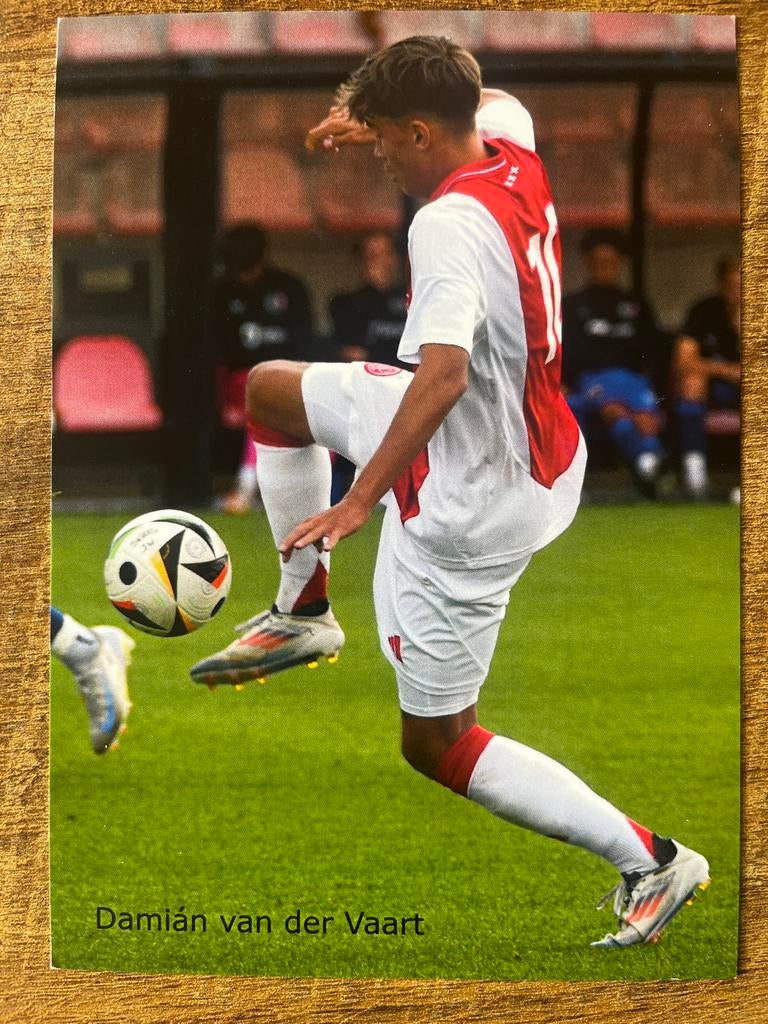 4 zeldzame kaarten Damian van der Vaart - Jong Ajax, Ophalen of Verzenden, Nieuw, Ajax, Spelerskaart
