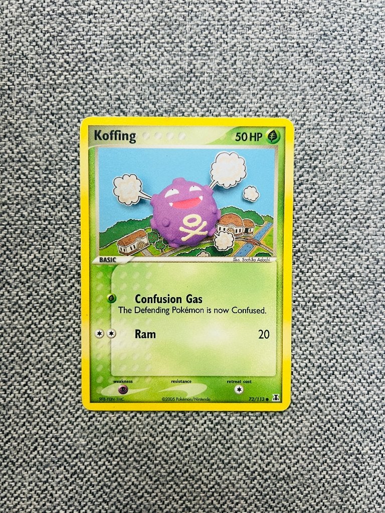 Koffing 72/113 Ex Delta Species Pokemon, Verzenden, Zo goed als nieuw, Losse kaart, Foil