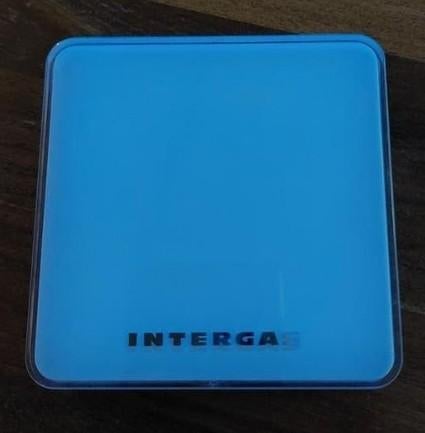 Intergas thermostaat - Blauw, Ophalen of Verzenden, Gebruikt