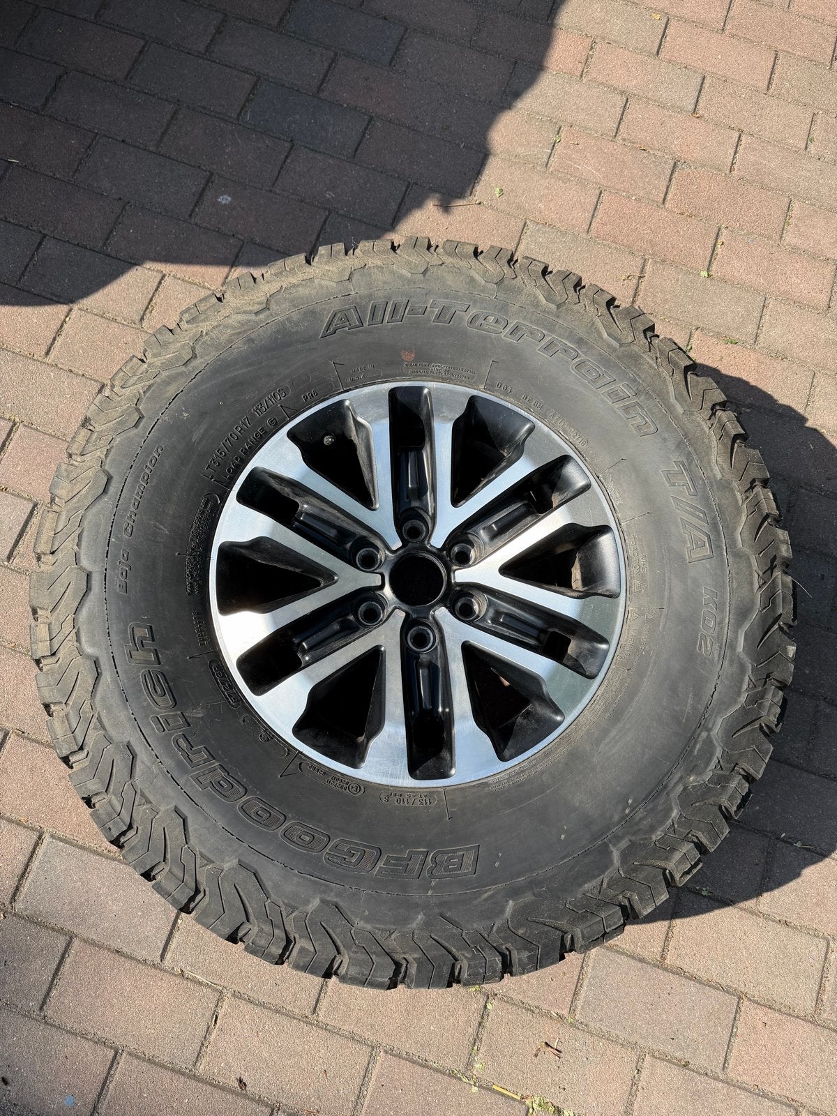 Ford F150 Raptor wielen met BFGoodrich 20 inch, Ophalen, Gebruikt, 275 mm, Banden en Velgen