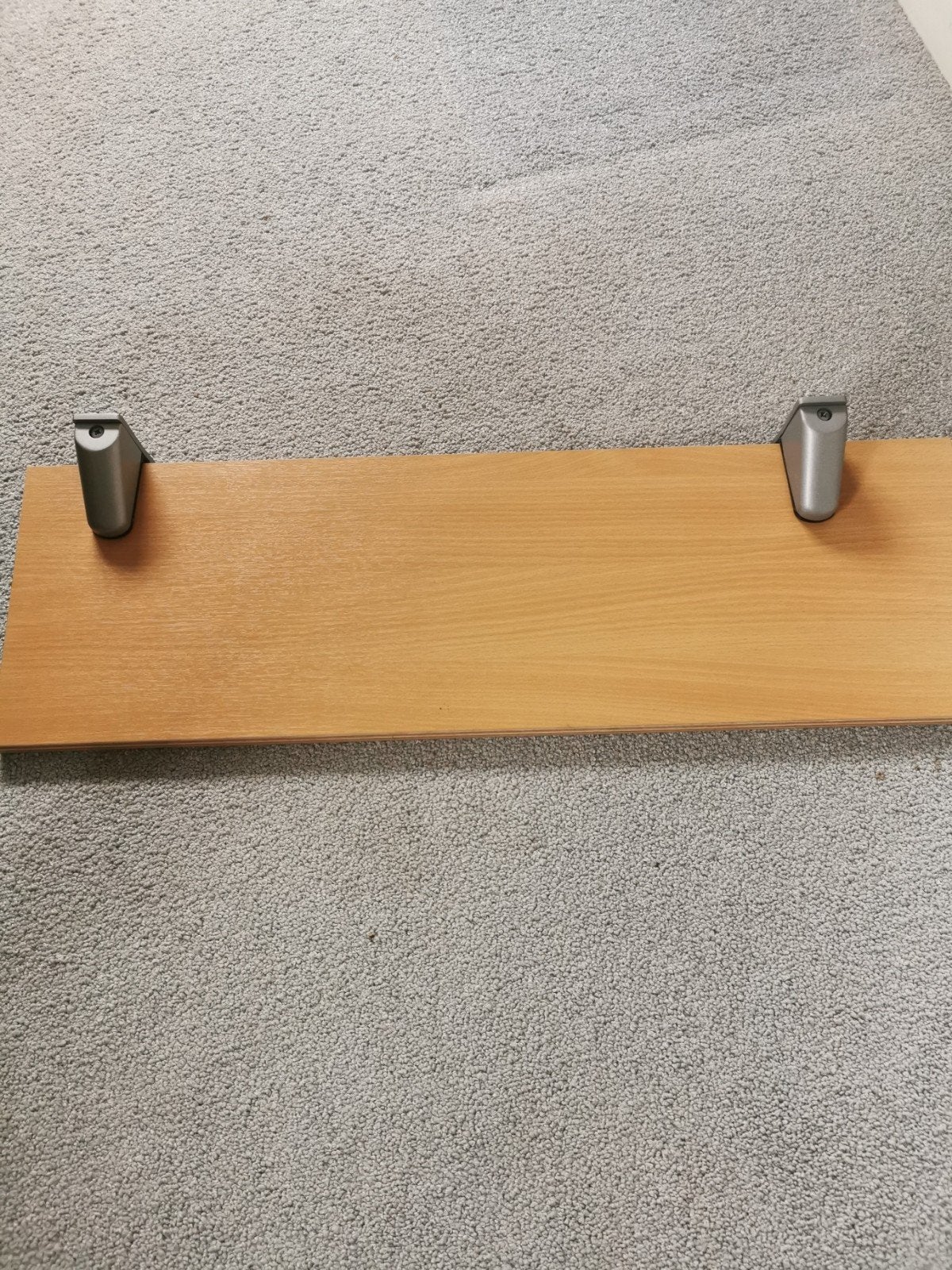 Houten plank met metalen steunen, Ophalen, Gebruikt
