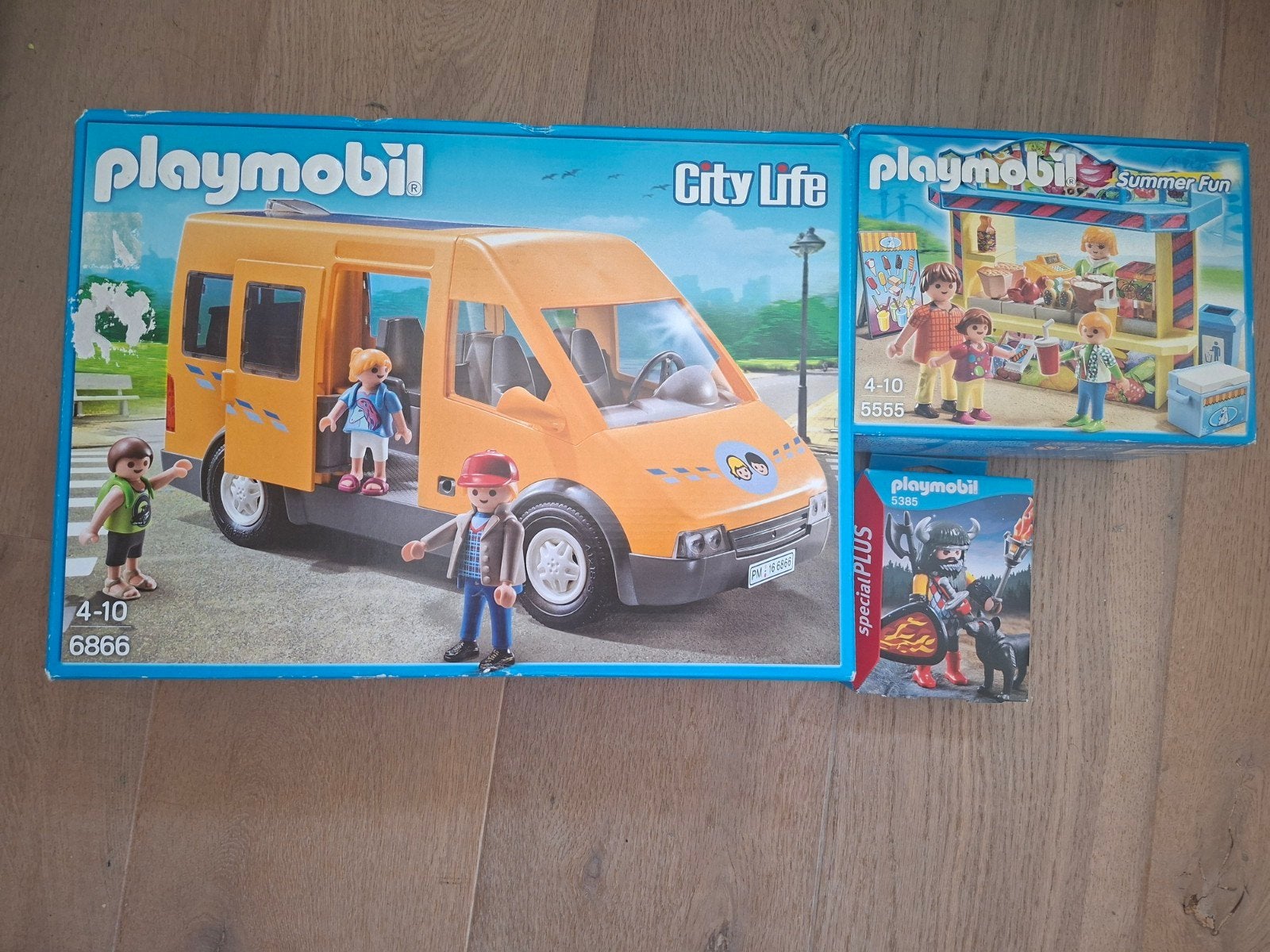 3 verpakte playmobil sets, Ophalen of Verzenden, Nieuw, Complete set