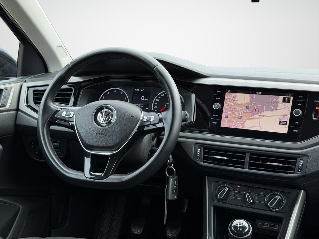 Volkswagen Polo 1.0 TSI Comfortline Airco|Carplay|Adaptive, Voorwielaandrijving, Euro 6, Zwart, Origineel Nederlands