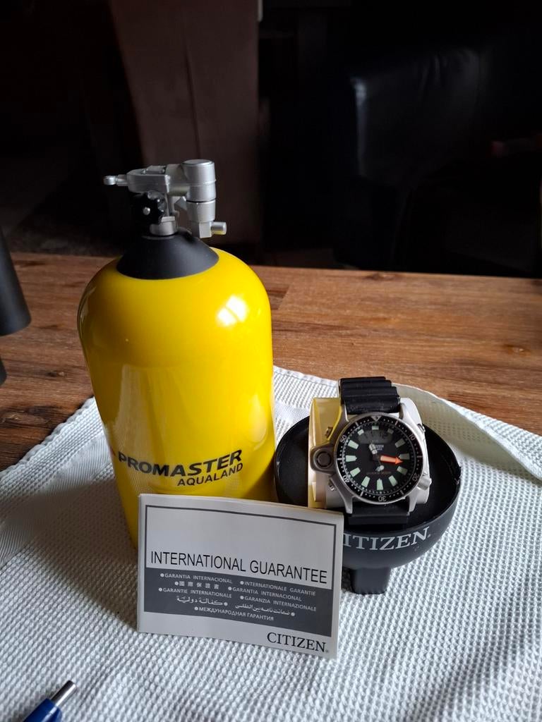 Citizen Promaster Aqualand Duikerhorloge, Staal, Kunststof, Ophalen of Verzenden, Zo goed als nieuw