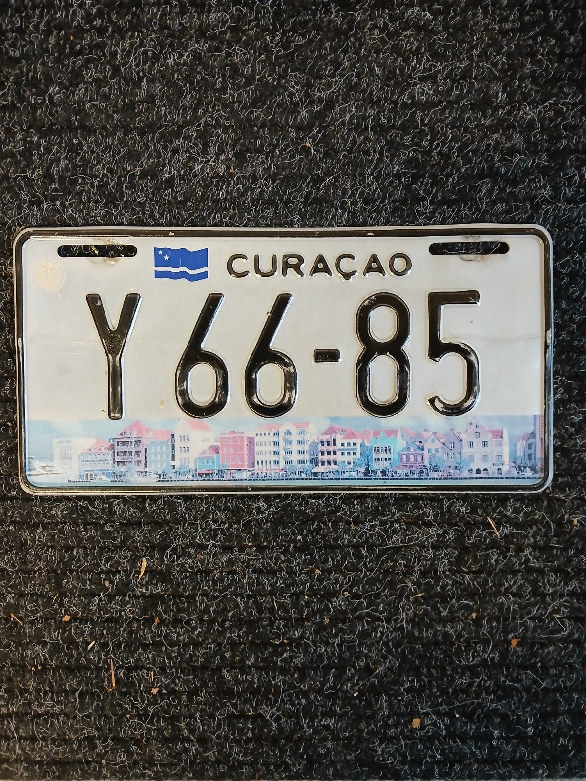 Oude kentekenplaat curaçao., Verzamelen, Ophalen of Verzenden, Gebruikt, Auto's