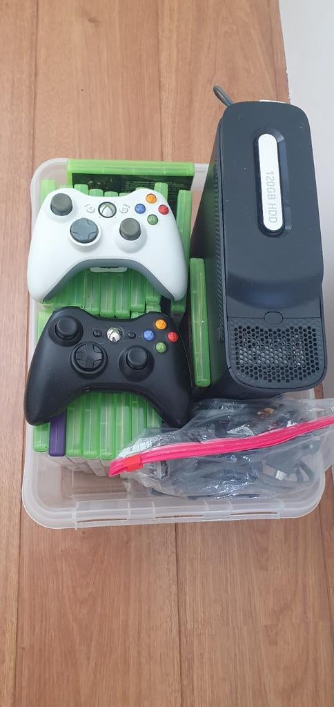 X box 360 zeer compleet nette staat., Ophalen, 250 GB, Met 2 controllers