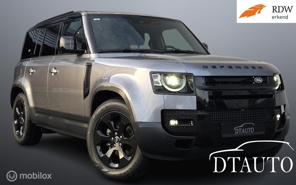 Land Rover Defender 3.0 D250 110SE Lucht Pano Enz Vol Opties, Automaat, 249 pk, Gebruikt, Leder
