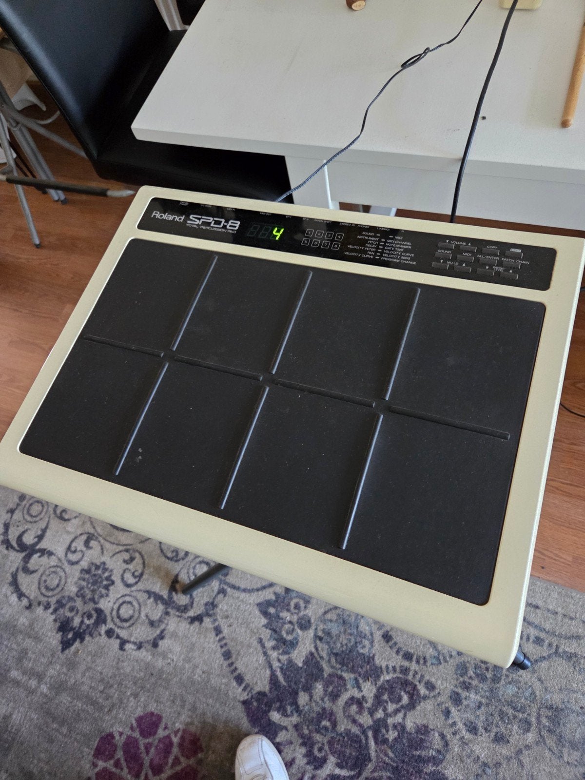Roland SPD-8 Drumpad met standaard, Ophalen of Verzenden, Gebruikt, Roland, Elektronisch