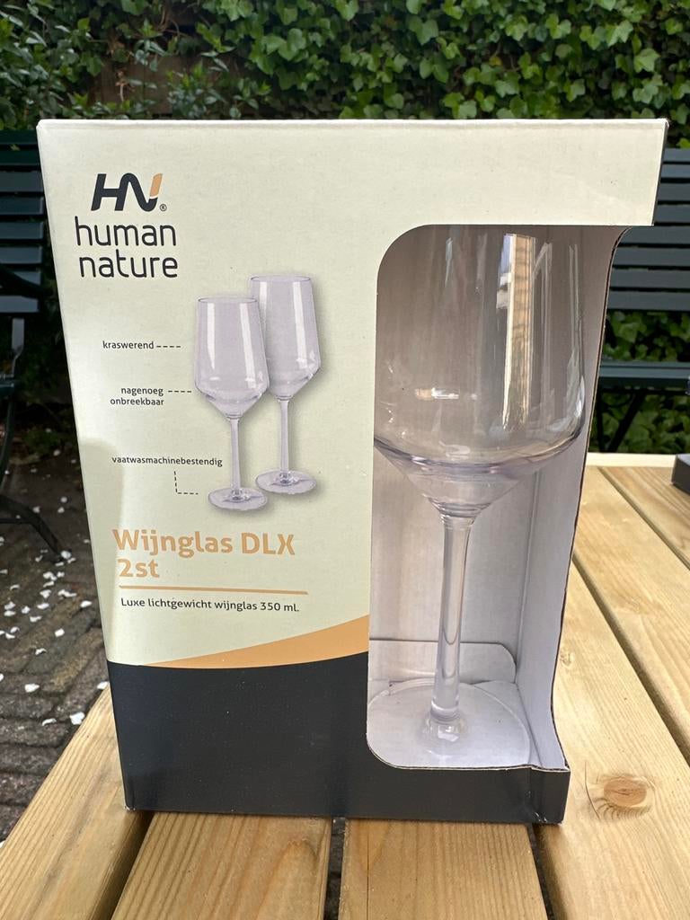 Human Nature Wijnlas DLX 2st - Onbreekbaar & Kraswerend, Ophalen of Verzenden, Zo goed als nieuw