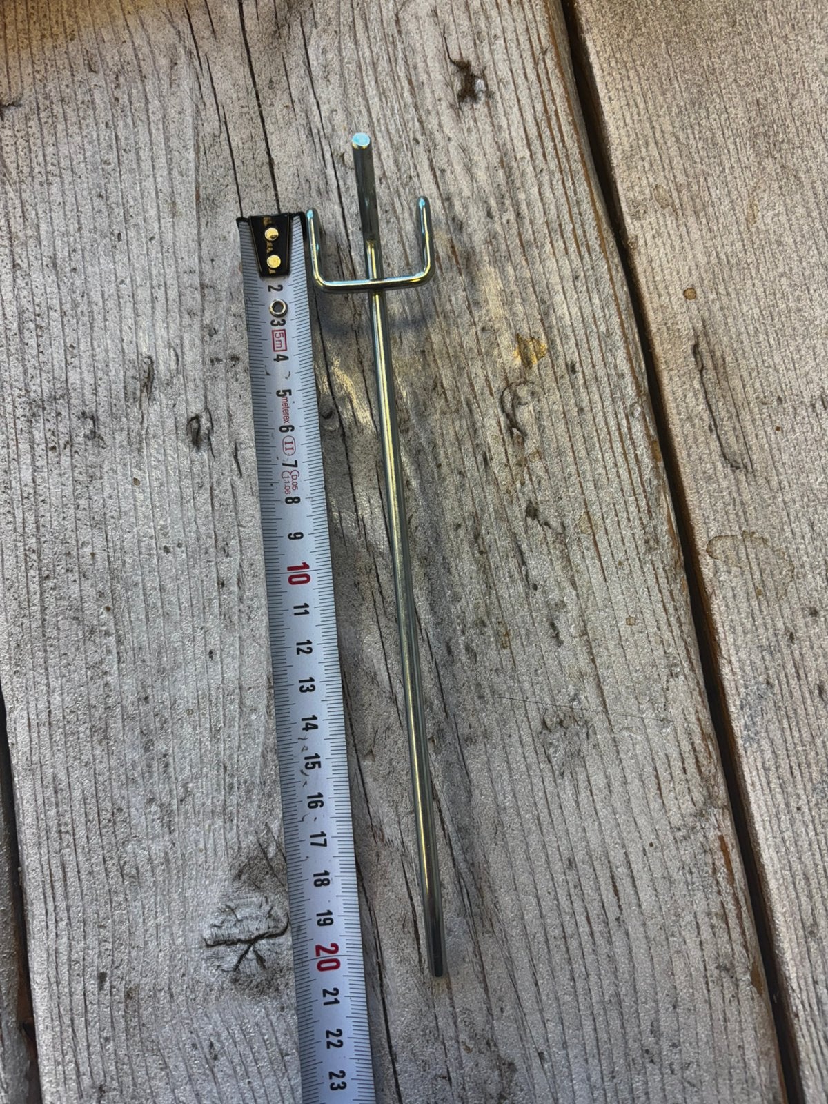 Metalen displayhaak 20cm, Ophalen, Zo goed als nieuw