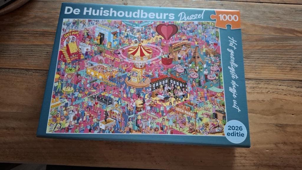 Huishoudbeurs 2026 Puzzel, Ophalen of Verzenden, 500 t/m 1500 stukjes, Zo goed als nieuw, Legpuzzel