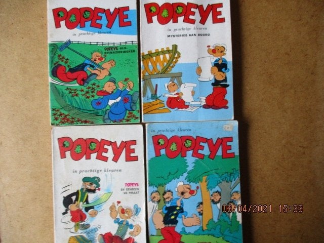 adv0819 popeye pocket 1, Eén stripboek, Ophalen, Gelezen