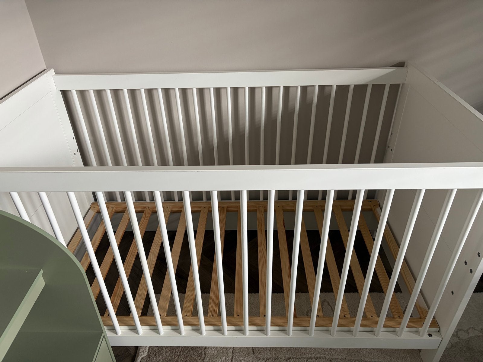 Baby- en peuterbed wit 70x140 (zonder matras), Ophalen of Verzenden, Zo goed als nieuw, Ledikant
