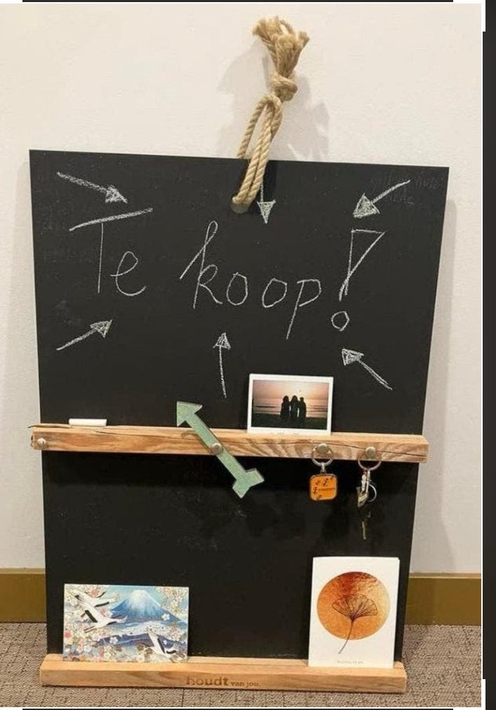 Krijtbord memo bord To Do bord krijt bord chalk note board, Ophalen of Verzenden, Zo goed als nieuw, Magneetbord